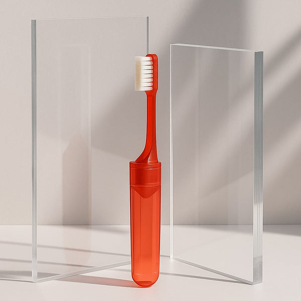 Portable Folding Toothbrush with Built-in Travel Case (1 Pc) - Image 8