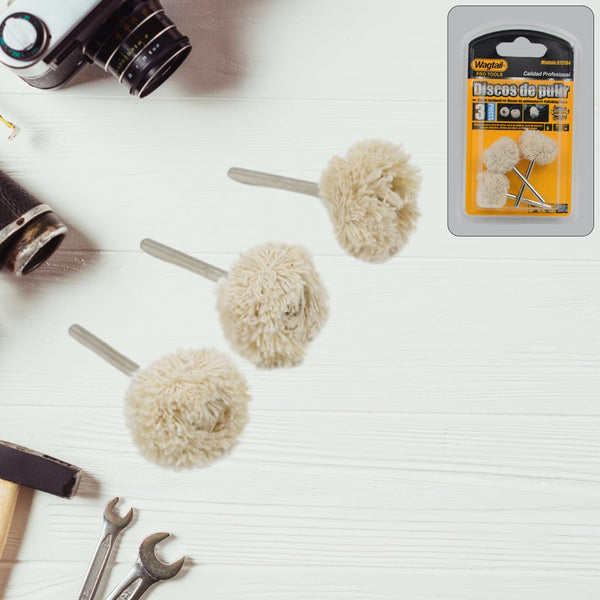 Cotton Polishing Buffing Wheel for Dremel Polishing Kit (3 Pc Set) - Image 8