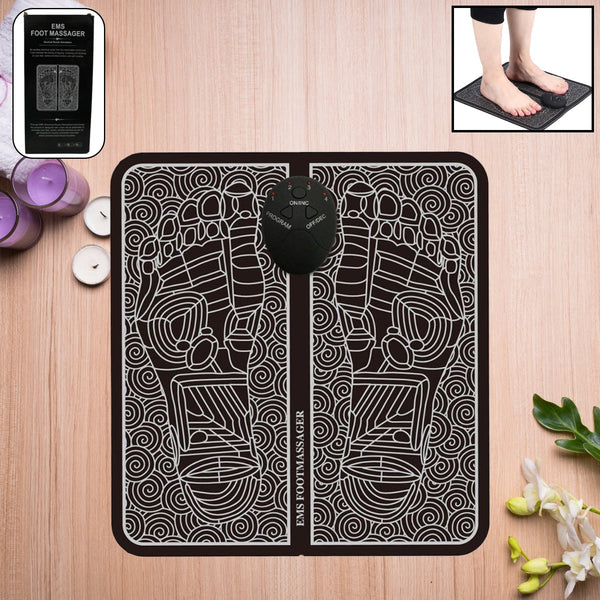 EMS Foot Massager, Electric Feet Massager, Deep Kneading Circulation Foot Booster for Feet and Legs Muscle Stimulator, Folding Portable Electric Massage Machine (Mix Design) - Image 14