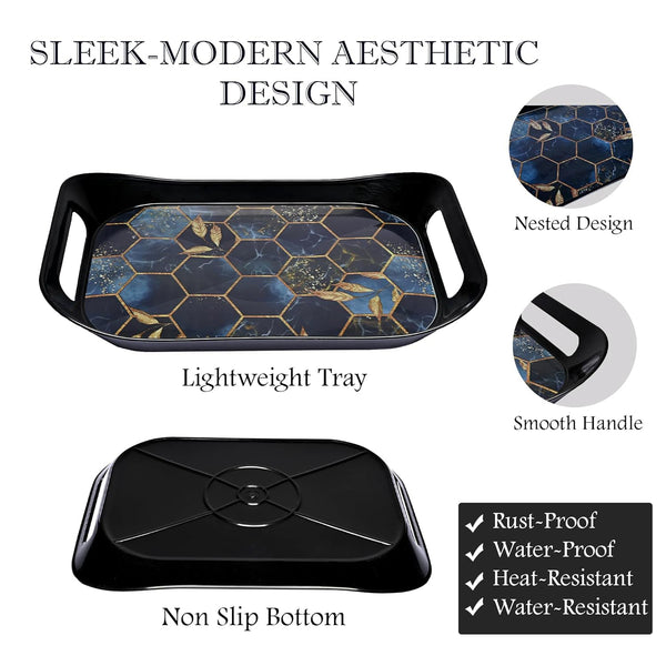 Premium Plastic Serving Tray (3 Pc) - Image 3