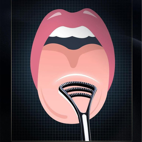 Plastic Dental Tongue Scraper Cleaner Brush (1 Pc) - Image 5