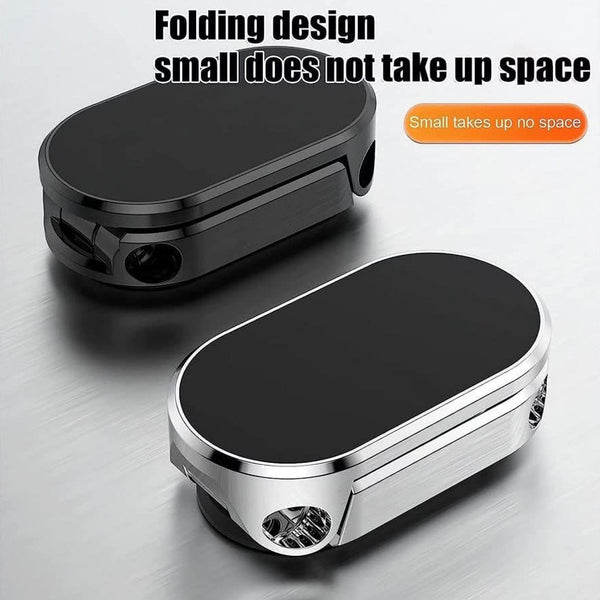 360 Degree Rotating Magnetic Car Phone Holder | Metal Folding Car Phone Holder | New Alloy Folding Magnetic Car Phone Holder (Pack of 1) - Image 4