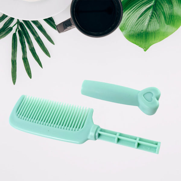 Plastic Hair Comb with Heart-Shaped Handle (1 Pc) - Image 3