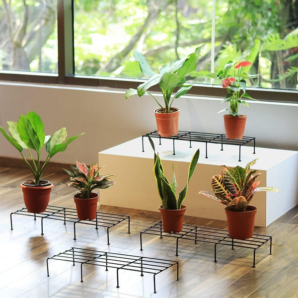 Metal Rectangle Flower plant stand for balcony (60×20 Cm / 2 Pc Set) - Image 7