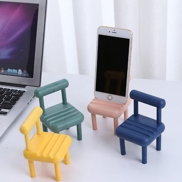 Mobile Phone Holder, Mini Chair Cell Phone Stand, Portable Smartphone Dock, Cellphone Holder for Desktop Design Compatible with All Mobile Phones (1 Pc) - Image 4