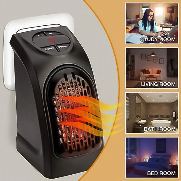 Electric Mini Handy Heater Plug-In Wall (400w) - Image 2