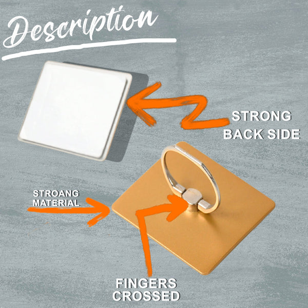 Mobile Phone Finger Stand, 360°Rotation Phone Ring Stand Holder, Kickstand Hand Finger Grip (1 Pc) - Image 5