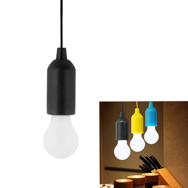 1pcs LED Bulbs Pull Cord Light LED Pull Cord Light Hanging LED Bulb Pull Wire Drawstring Light Bulb Black LED Pendant Lights - Image 7