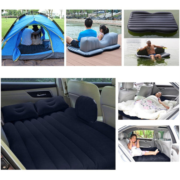 Comfy Car Camping: Inflatable Bed with Pillows & Pump (Portable) - Image 5
