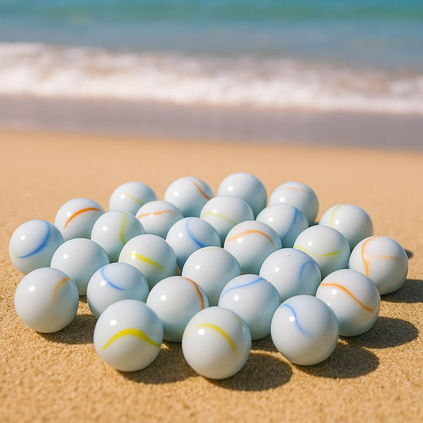 Classic Glass Marbles Pack of Approx 30 Pc - Image 3