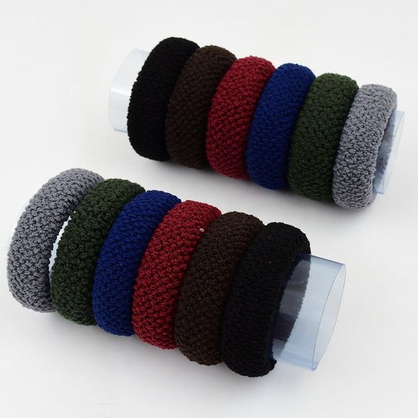 Tyre Shape Hair Rubber Bands Pack of 12 (Multicolour) - Image 5