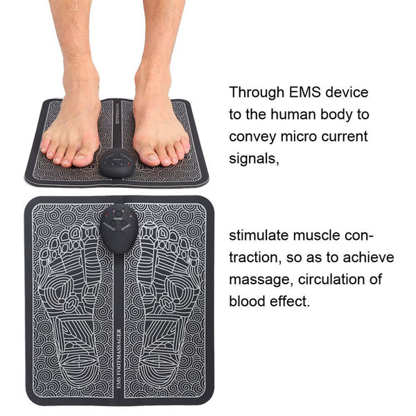 EMS Foot Massager, Electric Feet Massager, Deep Kneading Circulation Foot Booster for Feet and Legs Muscle Stimulator, Folding Portable Electric Massage Machine (Mix Design) - Image 5