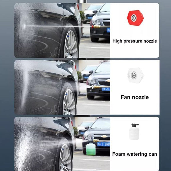 48V Car washing Kit, Portable Pressure Washer with, Rechargeable | Cordless Pressure Washer Gun | Handheld Pressure Washer for Car | Car Washer Gun (Type 1- Single Battery) - Image 3