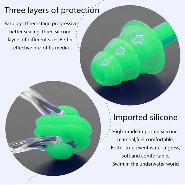 Swimming Earplugs and Nose Clip Set (3 Pc) - Image 6