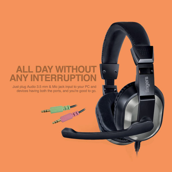 Wired Headset with Adjustable Headband & Noise-Isolating Mic Set - Image 8
