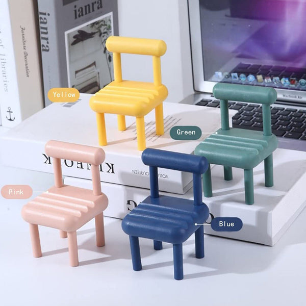 Mobile Phone Holder, Mini Chair Cell Phone Stand, Portable Smartphone Dock, Cellphone Holder for Desktop Design Compatible with All Mobile Phones (1 Pc) - Image 7