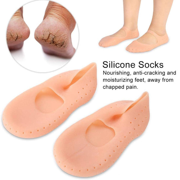 Anti Crack silicone Gel Foot Protector Moisturising Socks - Image 4