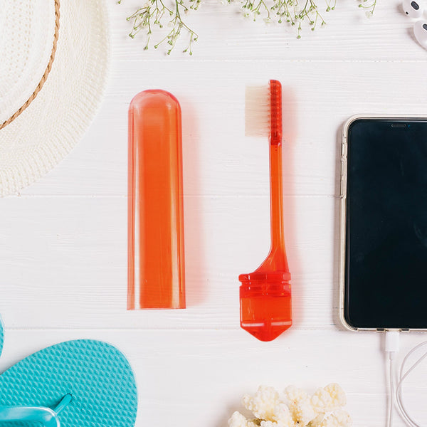 Portable Folding Toothbrush with Built-in Travel Case (1 Pc) - Image 5