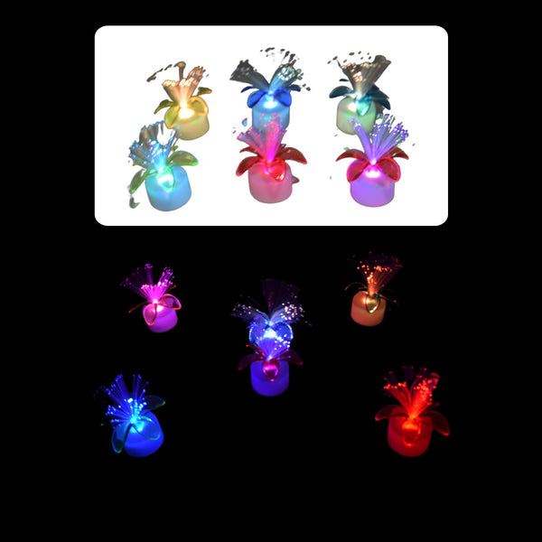 Fiber Optic Light, Mini Color Change LED Table Centerpieces, Light Up Candle, Diwali - Pack of 6 - Image 3