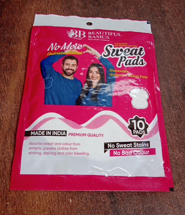 Underarms Sweat Pads Disposable Highly Absorbent Pads Cotton Anti-Allergic Anti Bacteria Anti Smell Underarm Perspiration Pad For Men And Women (Pack of 10) - Image 2