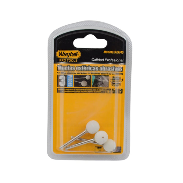 Abrasive Mounted Grinding Stone Spherical Head Wheel Abrasive Tools (3 Pcs) - Image 4