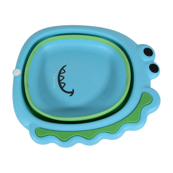 Frog Shape Wash Basin, Space Saving Multi Function Foldable Baby Wash basin Easy Clean Lightweight Thicken for Washing Face for Home (33×31Cm / 1 pc) - Image 6