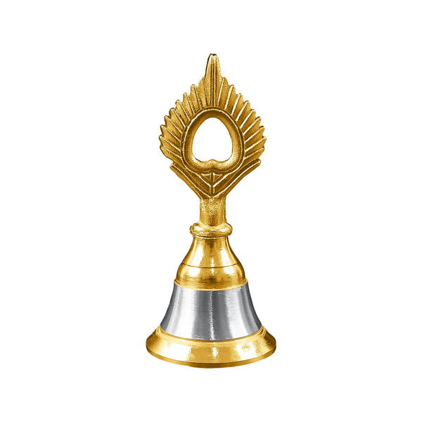 Brass and Steel Temple Ghanti (Pooja Bell) – Decorative Spiritual Accessory - Image 5