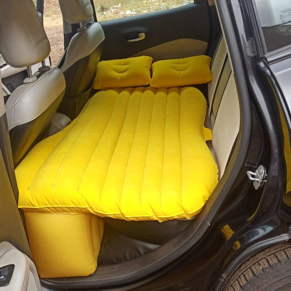 Comfy Car Camping: Inflatable Bed with Pillows & Pump (Portable) - Image 7