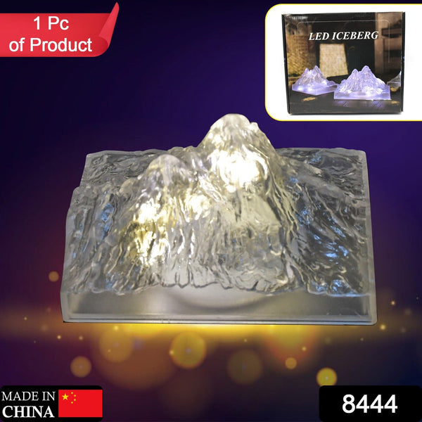 Unique Plastic Night Light: Flameless LED, Diwali (Iceberg Design, Gift)