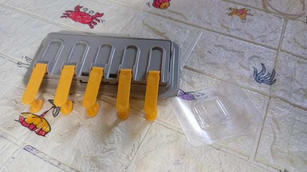 Multi-Purpose Hook up Wall Mounted Hook Towel Hook Rack Foldable Wall Hooks Mobile Holder Stand Towel Hangers Wall Mounted Coat Rack Foldable Hook, Mobile Stand - Image 2