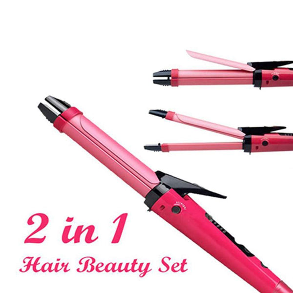 2 in 1 Hair Straightener and Curler Machine For Women | Curl & Straight Hair Iron - Image 3