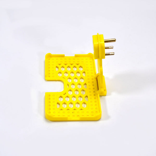 Multi-Purpose Wall Holder Stand for Charging Mobile Just Fit in Socket and Hang (Yellow) - Image 5