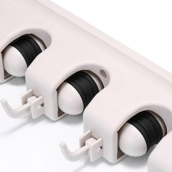 4 Layer Mop and Broom Holder, Garden Tool Organizer, Multipurpose Wall Mounted - Image 5