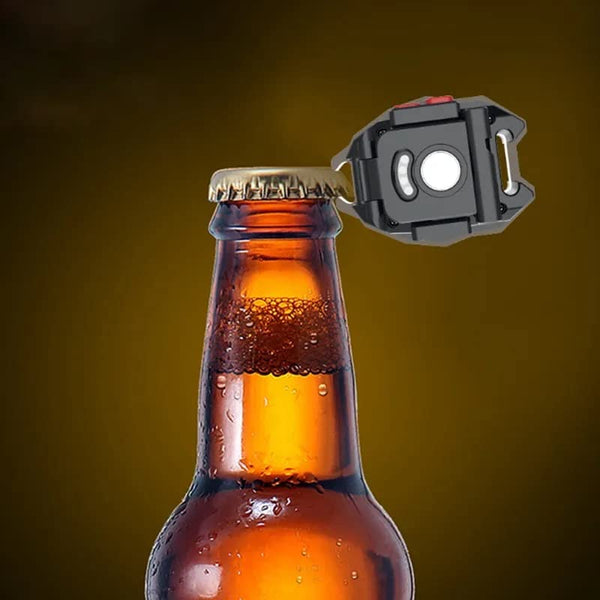 Portable Triangular Shaped Emergency& Camping Flashlight With Cigarette Lighter Lumens Rechargeable Waterproof Portable Led Light Camping Keychain 6Lighting Modes With Strong Magnet 3 Color Lighting For Travel, Camping Walking - Image 5