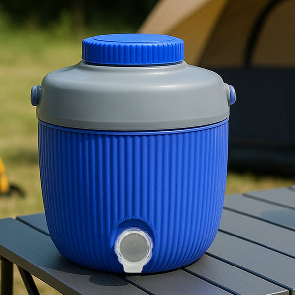 Insulated Water Jug, Insulated Plastic Water Jug with a Sturdy Handle, Water Jug Camper with Tap Plastic Insulated Water Storage Cool Water Storage for Home & Travelling (6000 ML) - Image 9