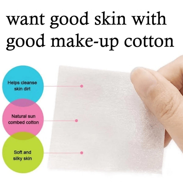 Cotton Makeup Remover Pads for Women Girls (Pack of 40) - Image 2