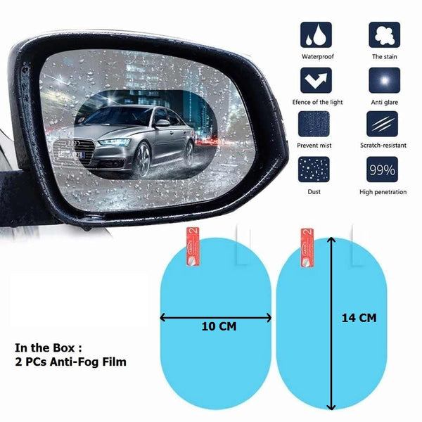 Anti-Fog & Anti-Scratch Rearview Car Mirror Film – HD Clear Protective Sticker for Safe Driving (1 Pc) - Image 4