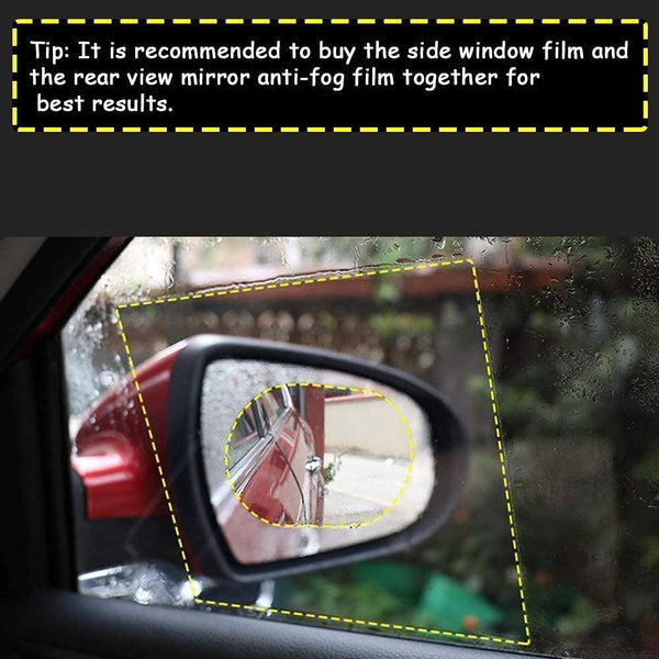 Anti-Fog & Anti-Scratch Rearview Car Mirror Film – HD Clear Protective Sticker for Safe Driving (1 Pc) - Image 5
