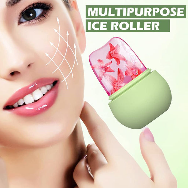 Non Slip Silicone Face Ice Cubes Easy Grip New Unique Shape ice Roller Base Reusable for Beauty ( 1 pc ) - Image 5