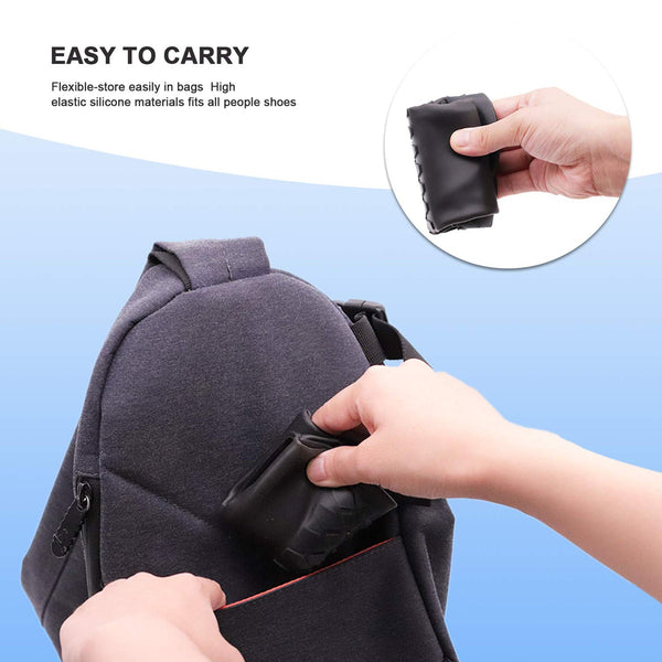 Non-Slip Silicone Rain Reusable Anti skid Waterproof Fordable Boot Shoe Cover ( Large ) - Image 6