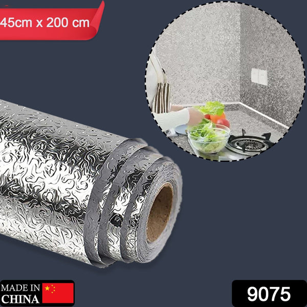 Aluminium foil for Kitchen and Aluminium Foil Paper Sticker Roll for Kitchen Wall, Drawers. (45cmx2Meter) - Image 7