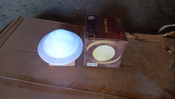 3D Saturn Lamp Home Decoration Bedside Night Light With Base (1 pc / Multicolor) - Image 2