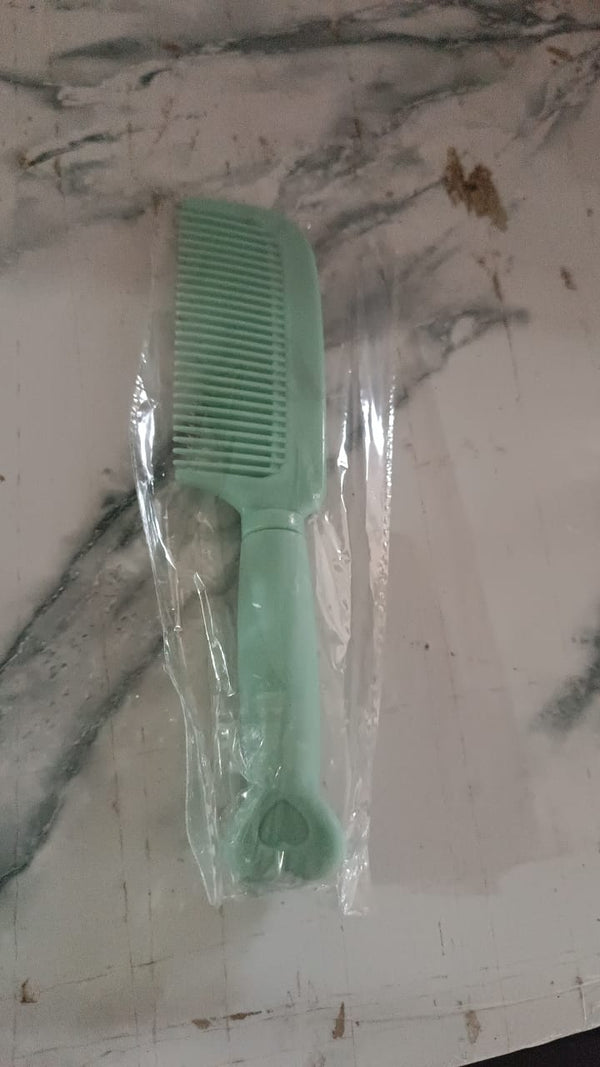 Plastic Hair Comb with Heart-Shaped Handle (1 Pc) - Image 2