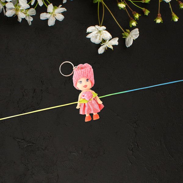 2-in-1 Kids Doll Rakhi cum Keychain – Stylish Soft Toy Rakhi for Raksha Bandhan & Daily Use as Bag or Key Ring (Mix Design) - Image 2