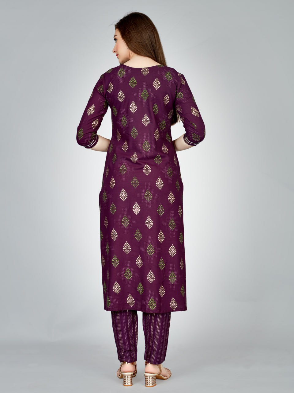 Fully Stiched Rayon 14 Kgs (Liva Approved) Kurti & Pant - Image 5