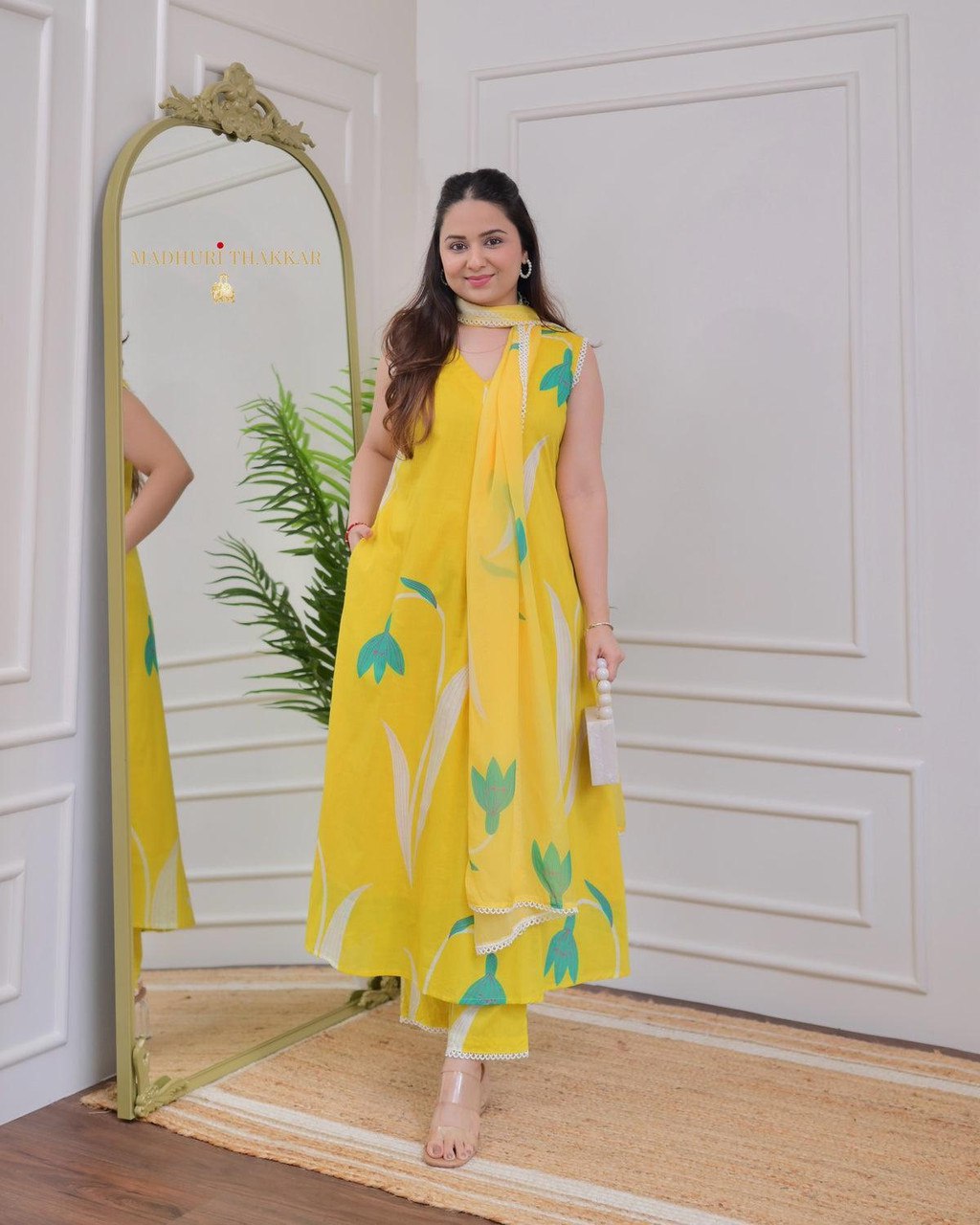 Fully Stiched Rayon Printed Kurti Pant Dupatta