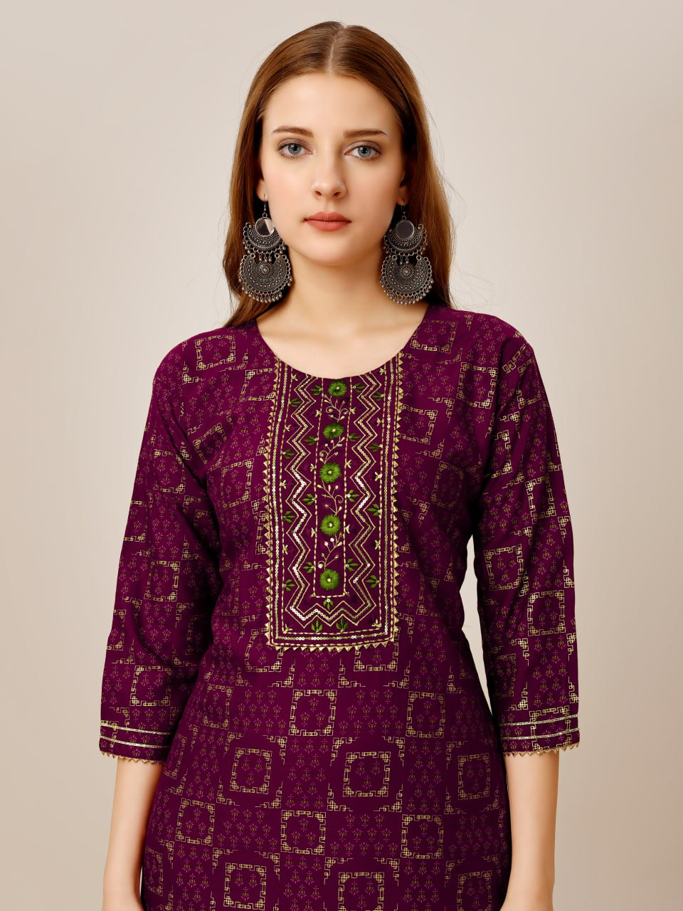Fully Stiched Rayon 14 Kgs (Liva Approved) Kurti & Pant - Image 3