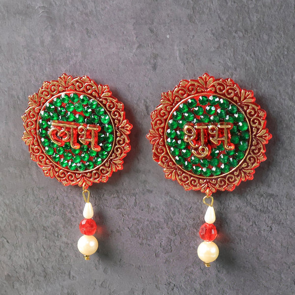 Shubh Labh Beaded Decorative Door Hanging (2 Pc) - Image 4
