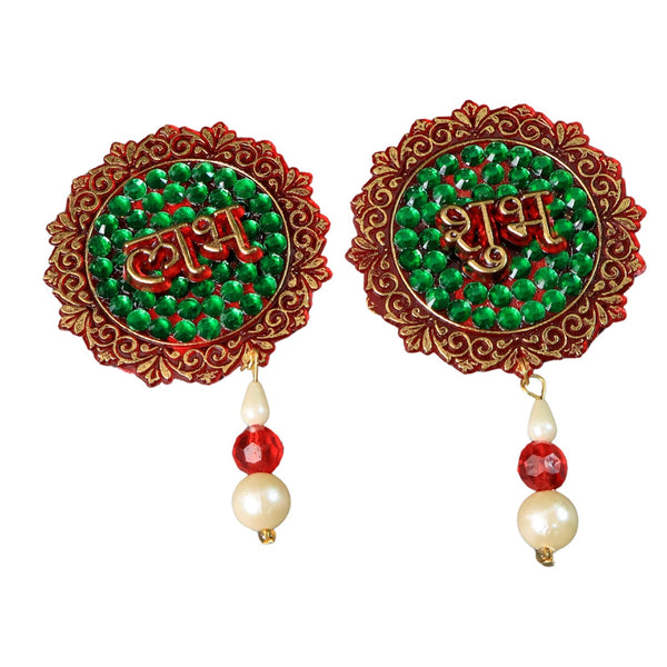 Shubh Labh Beaded Decorative Door Hanging (2 Pc) - Image 5