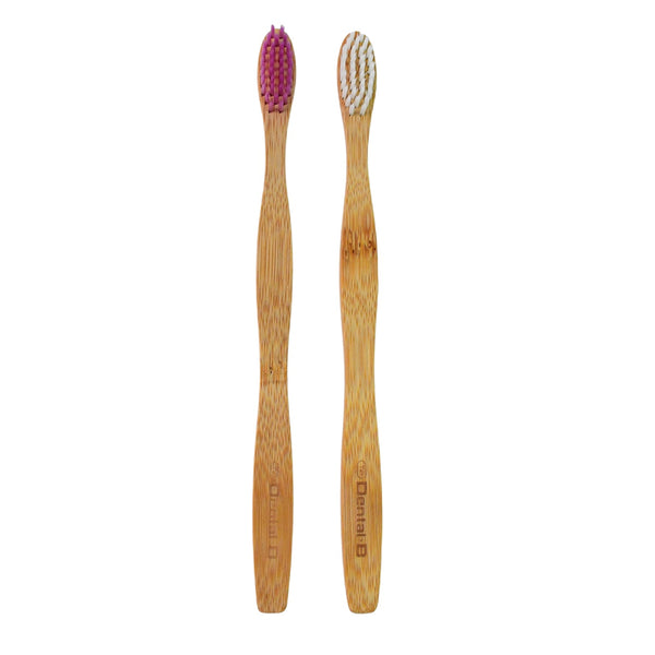 Eco-Friendly Natural Bamboo Toothbrush with Medium Bristles (2 Pc) - Image 6
